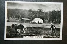 HORSE DRAWN PLOUGH  Argyllshire  Scotland  1930's Photocard FE10 