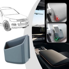 2Pcs Gray Plastic Car Organizer Storage Bag Box Holder Automotive Accessories