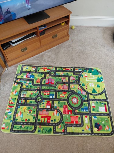 Children village mat - mat, kids