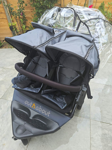 Out and about twin - out, buggy