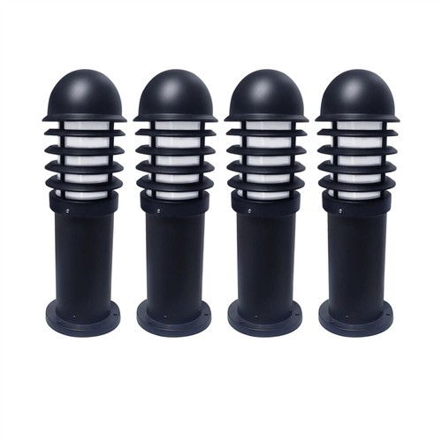 Set black louvred 475mm - 4,