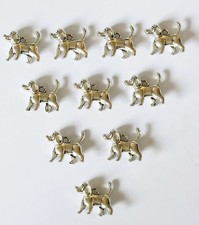 10x Antique Silver Animal Pet