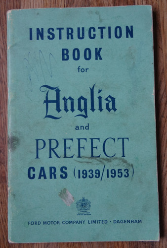Instruction book for anglia - book,