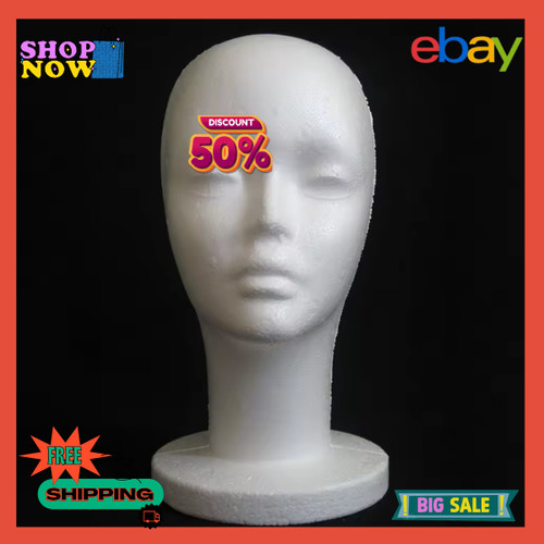 Polystyrene foam head dummy - polystyrene,