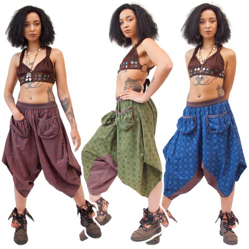 Hippy harem pants front - hippy,