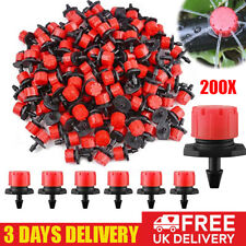 200 Adjustable Micro Drip Irrigation System Watering Sprinklers Emitter Drippers