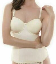 Fantasie Ella Bridal Basque Ivory Size 30E Strapless Padded Bra Suspenders 2000