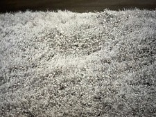 Fluffy Silver Grey Shaggy Rug (160 x 230cm)with Sparkling Glitter Splash Strands