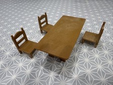 Sylvanian Families Table and 4 Chairs. Vintage. 1986. Party Set