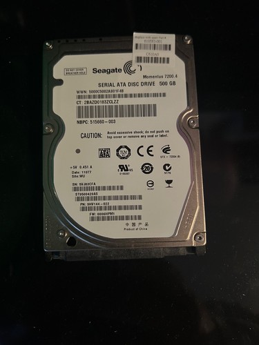 Seagate 500gb momentus hdd - seagate,