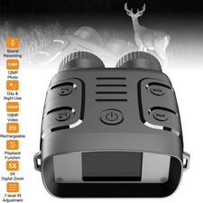 Night Vision Goggles 2.4" LCD Screen Day Night High Power Binoculars Infrared 1X