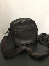 Ladies RJR JOHN ROCHA Dark Brown Leather Shoulder Bag 7.5" x 8.5" x 3" - CG S89