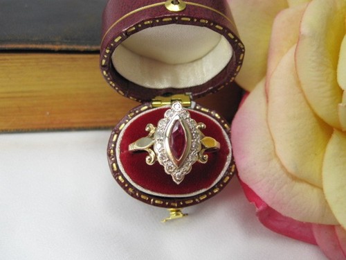 English antique gold ring - antique, with