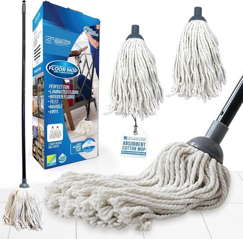 Cotton mop with extra head - mop,