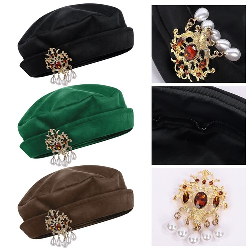 Renaissance tudor velvet beret - velvet,