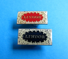 2, Lindor Chocolate Pin Badges .Confectionery, Chocolate advertising. Enamel.