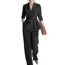 Women Blazer Suit Set Ladies