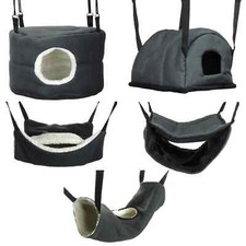 Ferret Chinchilla Rat Hammock Bed Toy House for Hamster Mice Grey Weave