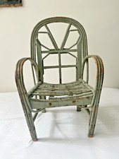 Antique Wicker Child's Chair,  French Boudoir Display