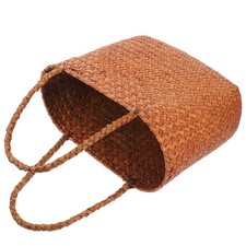  Cute Basket Small Shopping with Handles Natural Woven Straw Picnic Baskets