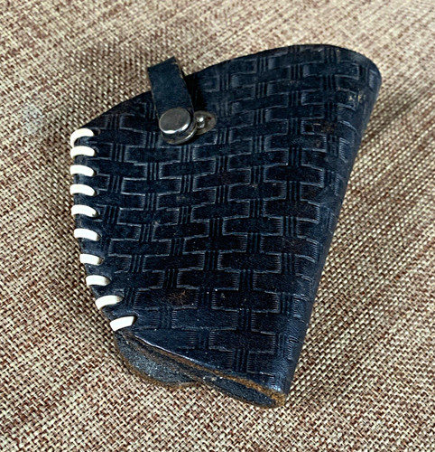 Black leather holster western - black,