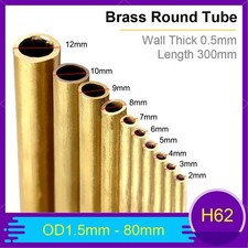 Brass Tube 300mm Length Round