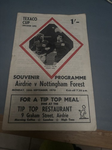 Airdrie nottingham forest - airdrie, v