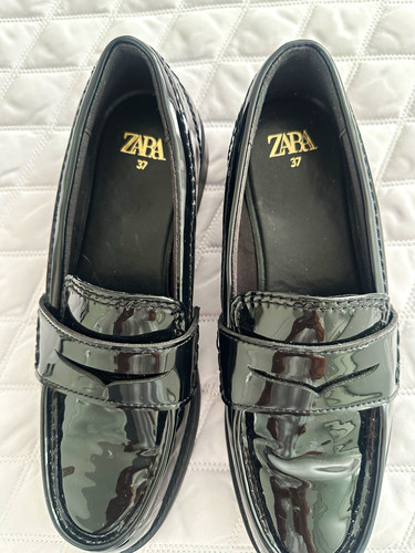 Zara black patent - black,