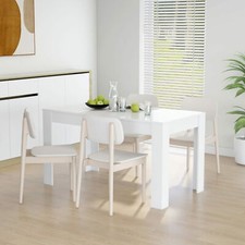 Dining Table White 140x74.5x76