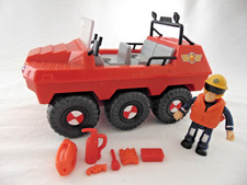 FIREMAN SAM FIGURE WITH HYDRUS SIX WHEEL AMPHIBIOUS VEHICLE & ACCESSORIES
