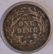 1875 CC USA Silver Dime