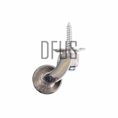 Brass castors screw plate - brass,