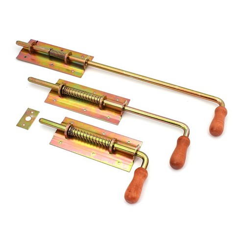 Spring loaded drop - spring, bolt