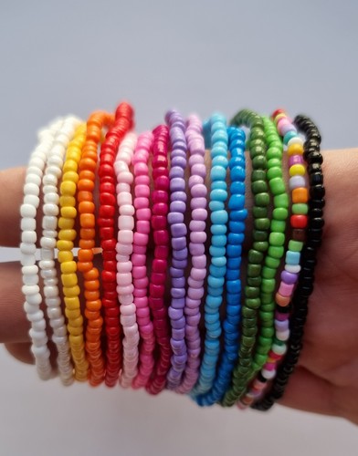Ladies large bead anklet - ladies, 11
