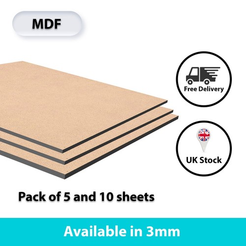 Mdf sheets size 3mm - a4,