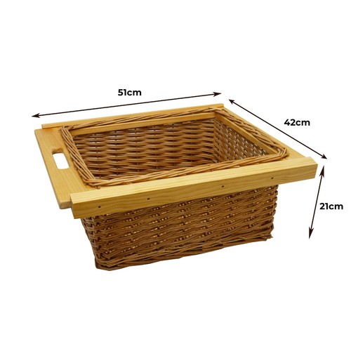 Pull out wicker baskets - pull,
