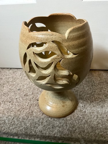 Vtg signed village pottery - village,