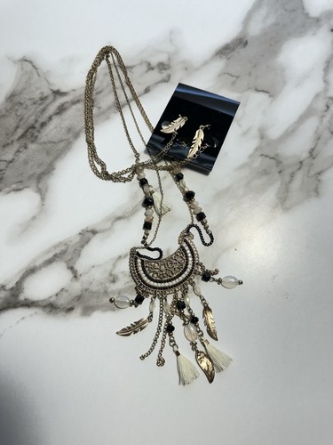 Boho style gold tone filigree - boho-style, gold-tone
