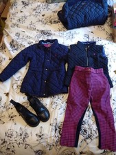 5 Year Old Joules Horse Riding Bundle, Boots Size 9 Jodhpur 20" Jacket/Gilet 5yr