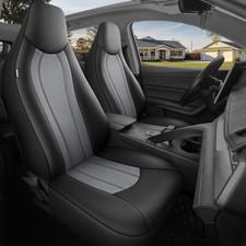 Luxury grey leatherette front - luxury,