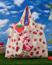 Large Strawberry Shortcake Foldable Shopping Bag Reusable - Eco Friendly