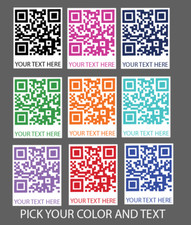 Custom QR Code And Custom Text