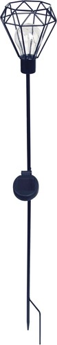 Solar stake led light - solar, metal