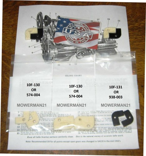Atlas craftsman lathe felt - atlas/craftsman, 10"