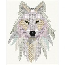 DoodleCraft - Blackwork kit - Tribal Wolf