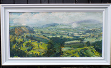 Swaledale, Framed,OIL on panel, Plein Air,PAINTING,SIGNED Yorkshire Dales