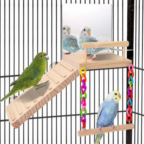 Wooden bird perch - bird, play