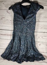 Topshop Size 6 Blue Sparkly