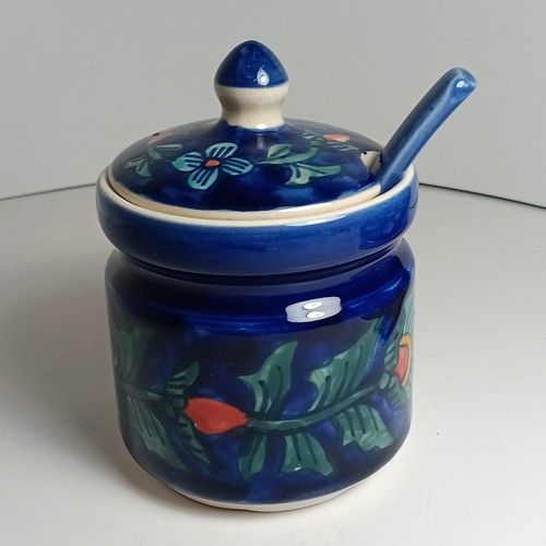 Handmade sugar bowl with lid - handmade,