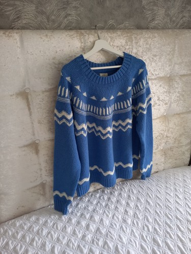 Fat face blue white - face, wool
